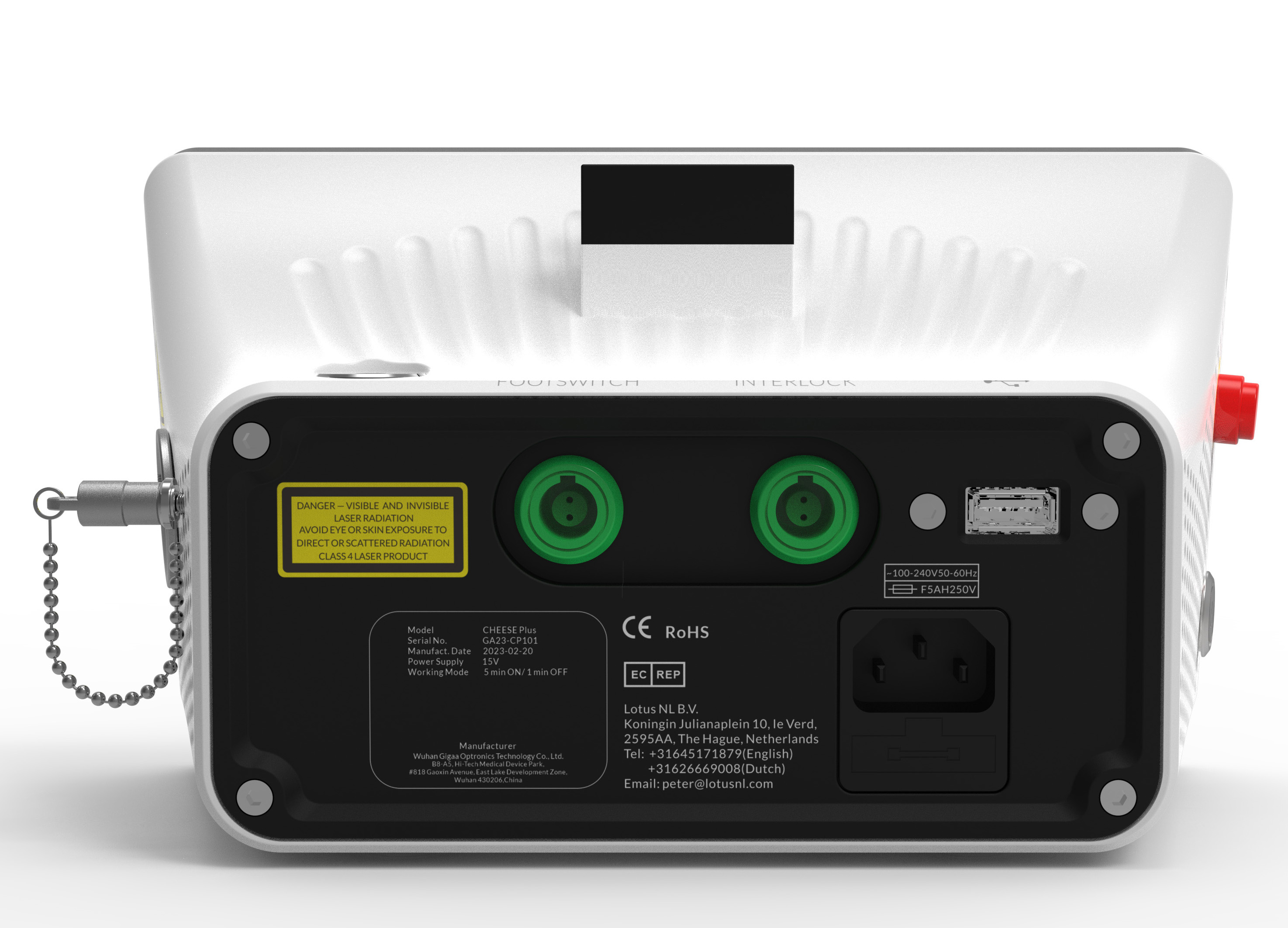 Gigaalaser Cheese Plus CP13G Dental Multi-Wavelength Diode Laser System 635nm+445nm+1064nm